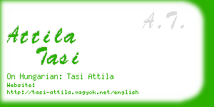 attila tasi business card